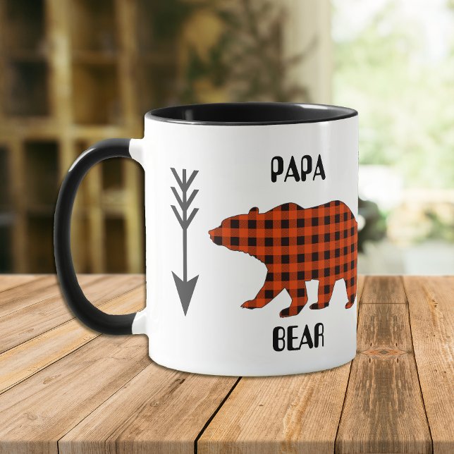 Buffalo Kariert Papa Bear Tasse (Von Creator hochgeladen)