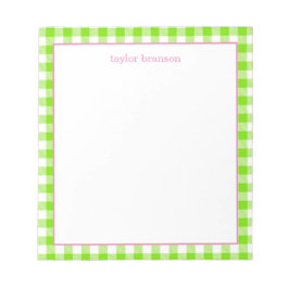 Buffalo Kariert Personalisiert Notepad Notizblock