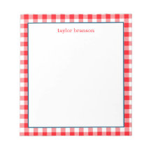 Buffalo Kariert Personalisiert Notepad