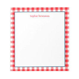 Buffalo Kariert Personalisiert Notepad Notizblock