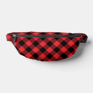 Buffalo Kariert Red Black Karo Bauchtasche
