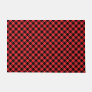Buffalo Kariert Red Black Karo Fußmatte