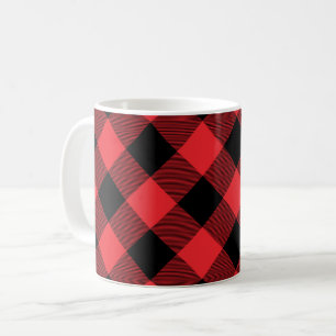 Buffalo Kariert Red Black Karo Kaffeetasse