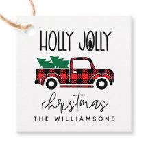 Buffalo Kariert Red Vintag Truck Name Holiday