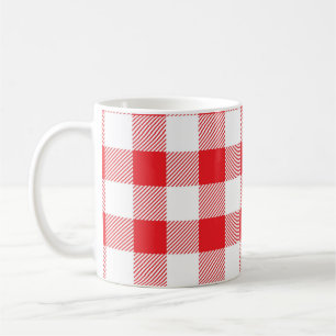 Buffalo Kariert Red White Karo Kaffee Tasse