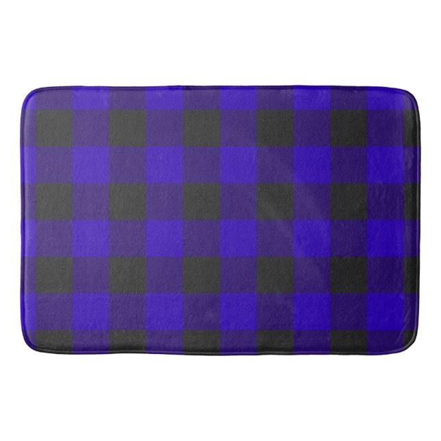 Buffalo Kariert Royal Blue Karo Badematte (Vorderseite)