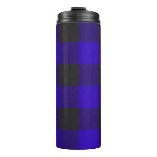 Buffalo Kariert Royal Blue Karo Thermosbecher