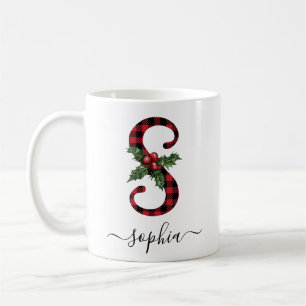 Buffalo Kariert S Monogram Weihnachtskaffee Tasse