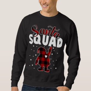 Buffalo Kariert Santa Squad Weihnachtsfamilie Matc Sweatshirt
