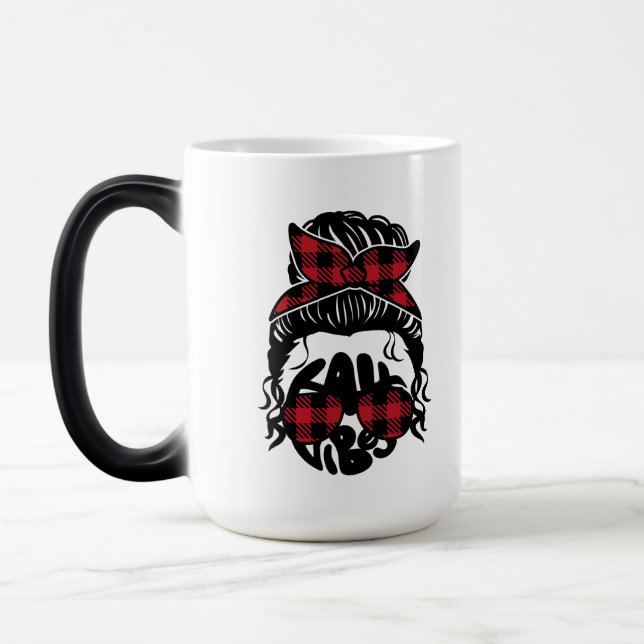 Buffalo Kariert Skull Couple Tasse (Links)