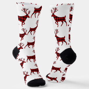 Buffalo Kariert Stag Reindeer Socken
