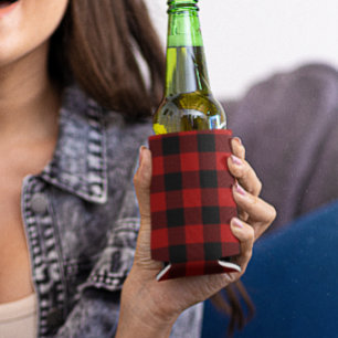 Buffalo Kariert Trendy Rustic Lumberjack Dosenkühler