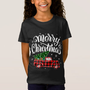 Buffalo Kariert Truck Wagon Weihnachtsbaum Weihnac T-Shirt