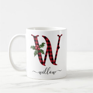 Buffalo Kariert W Monogram Weihnachtskaffee Tasse