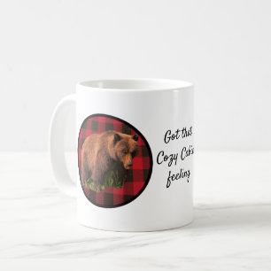 Buffalo Kariert Woodland Animal Coffee Tasse