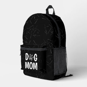 Buffalo Karierte DOG MAMA Paw Print und Hair Bedruckter Rucksack