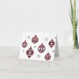 Buffalo Karierte geklappte Grußkarte Karte