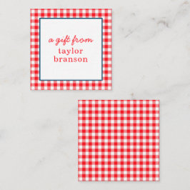 Buffalo Karierte Personalisierte Geschenkkarten Mitteilungskarte