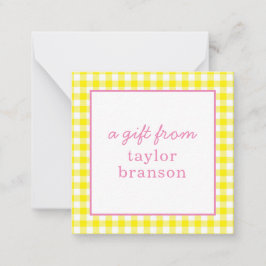 Buffalo Karierte Personalisierte Geschenkkarten Mitteilungskarte