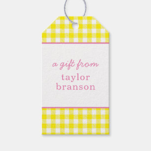 Buffalo Karierte Personalisierte Gift Tags Geschenkanhänger