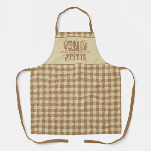 Buffalo Karierte Personalisierte Rustikale Country Schürze