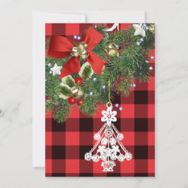 Buffalo Karierte Weihnachtsbaum Feiertagskarte