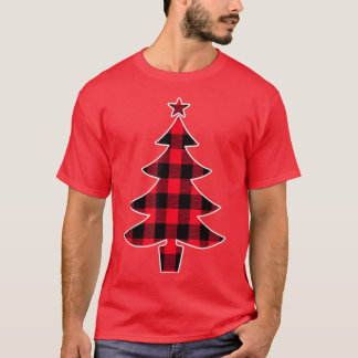 Buffalo Karierten Weihnachtsbaum für Mama Vater un T-Shirt