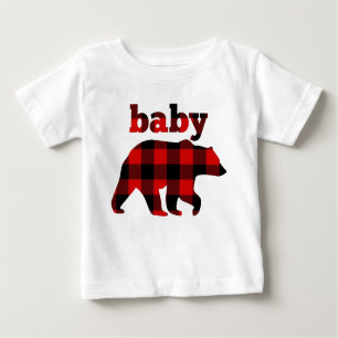 "Buffalo karierter Babybär" Baby T-shirt
