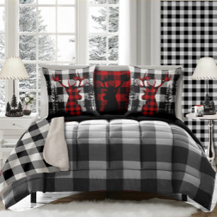 Büffalo, Karierter Pinienwald Kissen