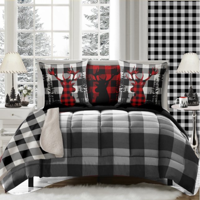 Büffalo, Karierter Pinienwald Kissen (Von Creator hochgeladen)