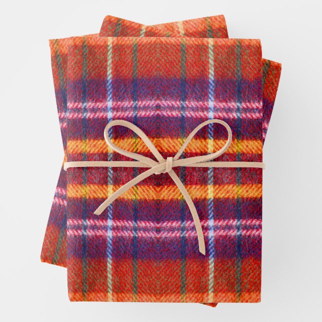 Buffalo Kariertes Geschenk Geschenkpapier Set (Beispiel)