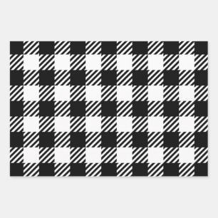 Buffalo Kariertes Papierpaket für große Karos Geschenkpapier Set