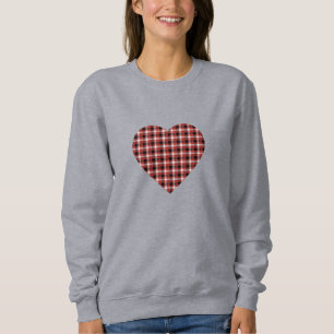 Buffalo kariertes Shirt, Frauen valentinisches Shi Sweatshirt