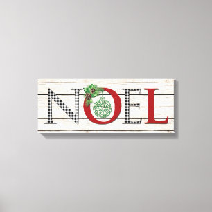 Buffalo Kariertes WEIHNACHTEN, Peace Canvas Print Leinwanddruck