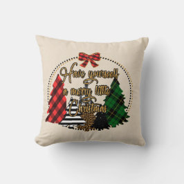 Buffalo kariertes Weihnachtskissen" Kissen