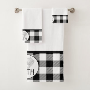 Buffalo Karo Badezimmer Handtuch Set