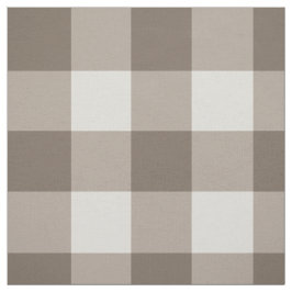 Buffalo Karo Beige Cream Ivory Gingham Stoff
