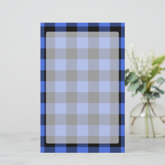 Buffalo Karo Blue & Black Lumberjack Kariertes Dek Briefpapier