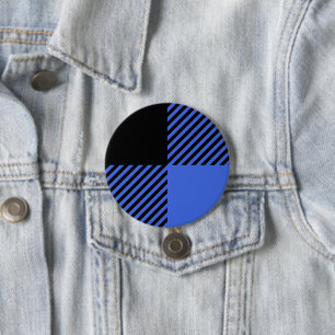 Buffalo Karo Blue & Black Lumberjack Kariertes Dek Button