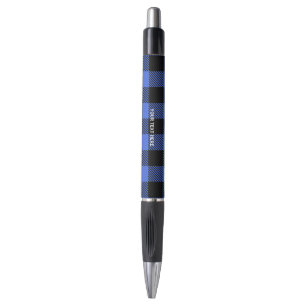 Buffalo Karo Blue & Black Lumberjack Kariertes Dek Kugelschreiber