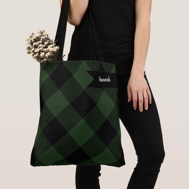 Buffalo Karo Celtic Green und Black Squares Karier (Von Nahem)