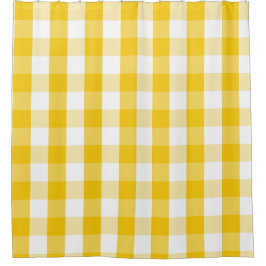 Buffalo Karo Gelber Senfduschvorhang Duschvorhang