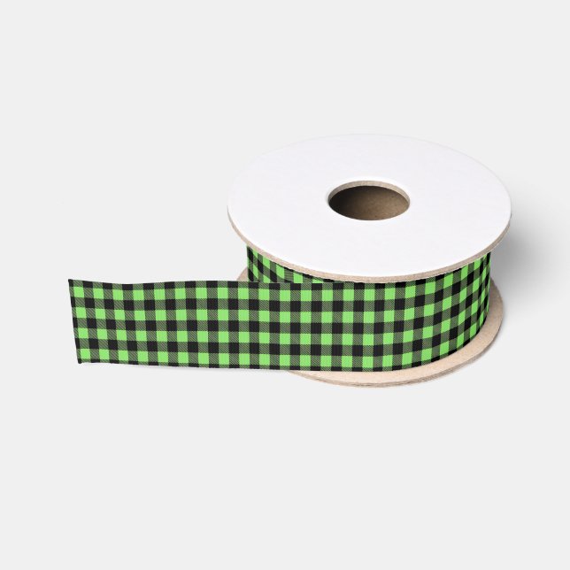 Buffalo-Karo-Grosgrainband Ripsband (Spule)