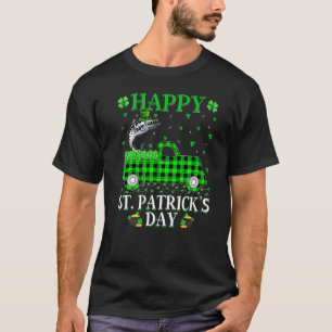 Buffalo-Karo Grün LKW Barrakuda Fisch St. Patrick T-Shirt