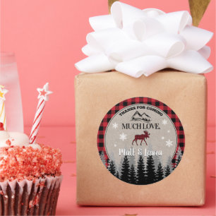 Buffalo Karo Lumberjack Vielen Dank Runder Aufkleber