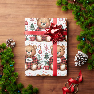Buffalo Karo Mama Bär Weihnachten Xmas Geschenkpapier