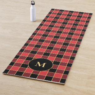 Buffalo Karo Muster Monogram Custom Colors SVG Yogamatte