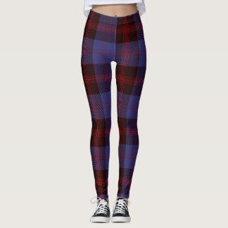 Buffalo-Karo navyblau rot Leggings