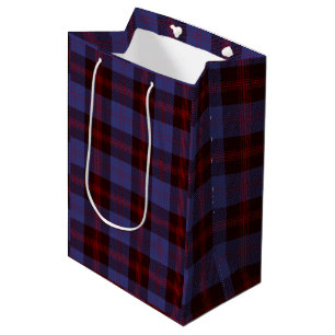Buffalo-Karo navyblau rot Mittlere Geschenktüte