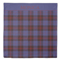 Buffalo-Karo navyblau rot Monogramm Name